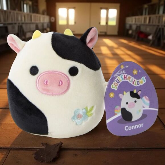 Kellytoy Other - NWT Squishmallow Easter Squad 2024 Connor the Cow Shirt 4.5”